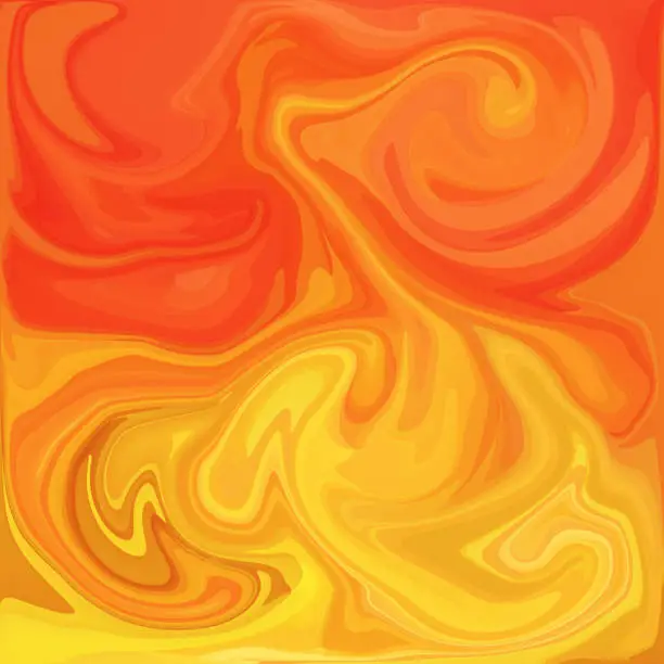 Orange Digital Acrylic Color Swirl Or Similar Marble Twist Texture Background