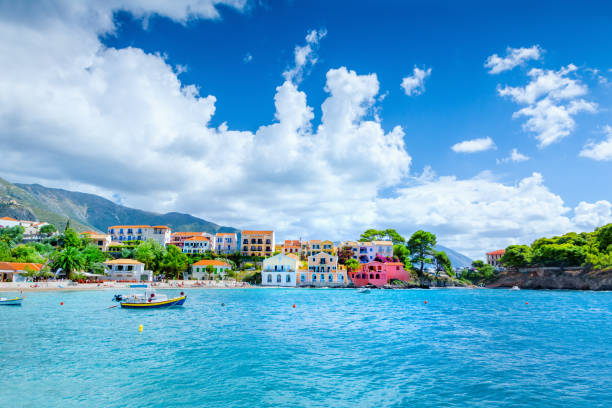istock Assos village in Kefalonia, Greece 646978584