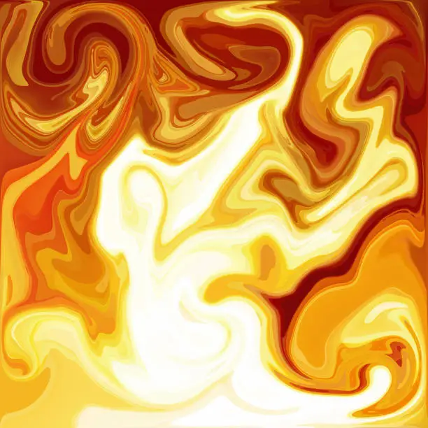 Orange Digital Acrylic Color Swirl Or Similar Marble Twist Texture Background
