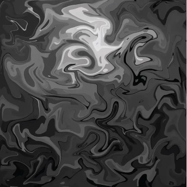 Black Digital Acrylic Color Swirl Or Similar Marble Twist Texture Background