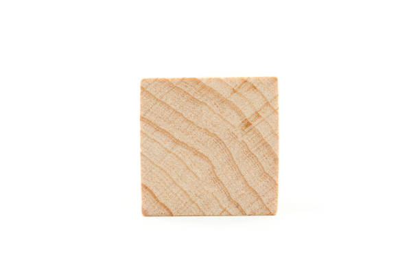 istock Wooden cubes on white background 646985354