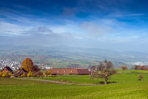 istock Autumn landscape under Mount Rigi, Alps, Switzerland 646990020