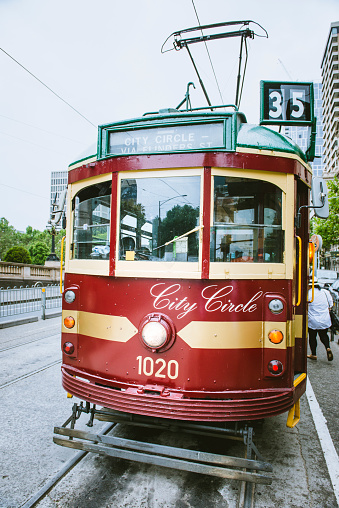 Vintage tram in Melbourne, Australia