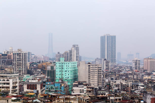 istock Macau city panorama by day 647000944