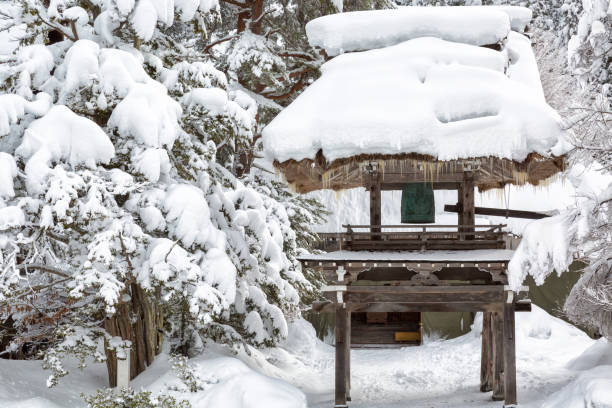 istock Belfry in Shirakawa go 647001162