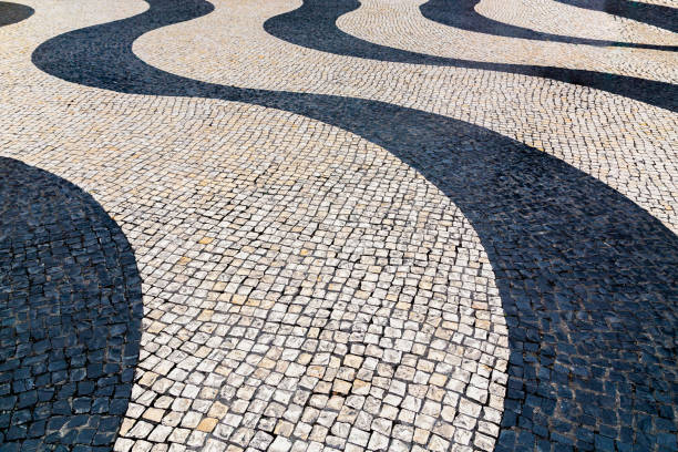 istock Historic paving stone in Macau China 647004780
