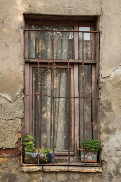 istock Old window Architecture from Istanbul ruins 647023022