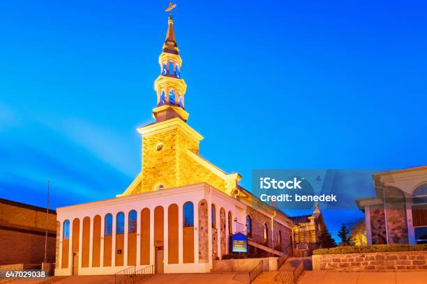 Notre Dame Du Portage Church In Downtown Kenora Ontario Canada Stock Photo - Download Image Now