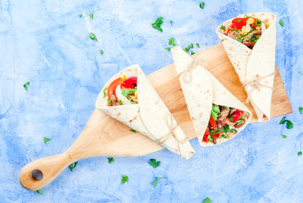 istock Mexican food, burrito 647035932