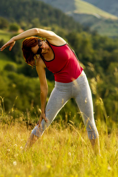 istock Woman exercise in nature 647036918