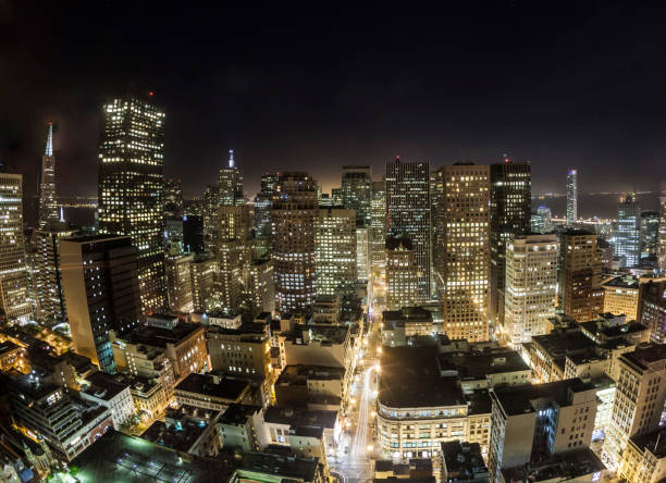 istock aerial of San Francisco by night 647044132