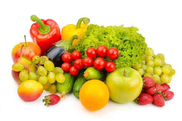 istock fruits and vegetables isolated on white background 647047300
