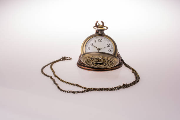 istock Retro style classic pocket watch 647048644
