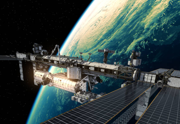 istock International Space Station Orbiting Planet Earth 647071902