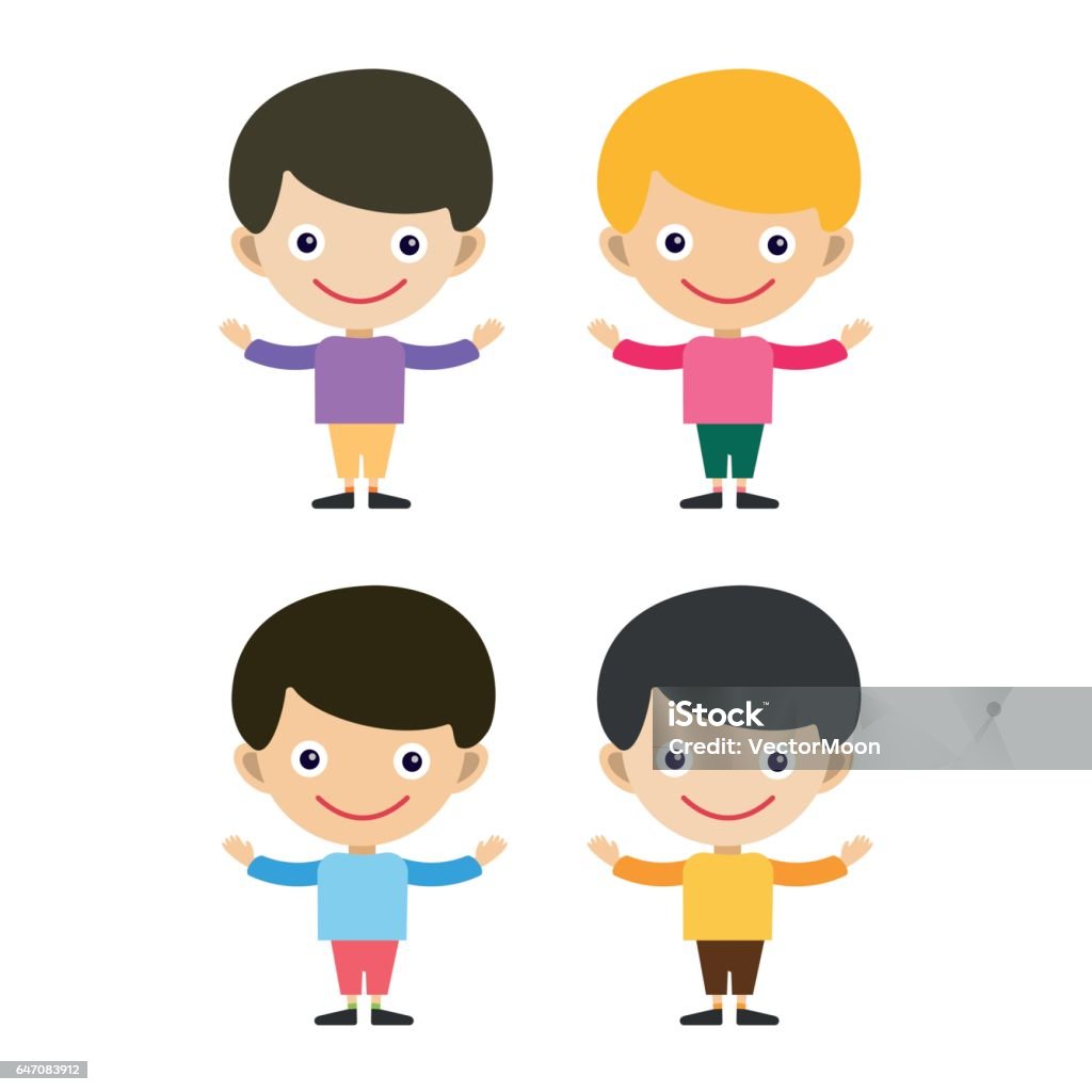 Boy Portrait Fun Happy Young Expression Cute Teenager Cartoon Character And  Happyness Little Kid Flat Human Cheerful Joy Casual Childhood Life Vector  Illustration Stock Illustration - Download Image Now - iStock