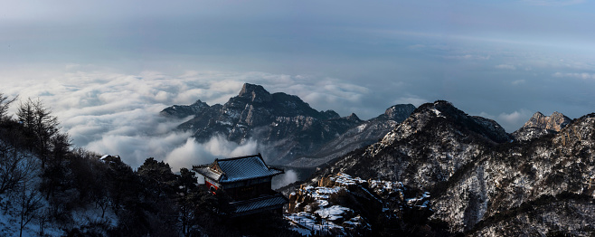 World Heritage and World Cultural Heritage of Mount Tai,Shandong province of China.Nikon D810 camera.