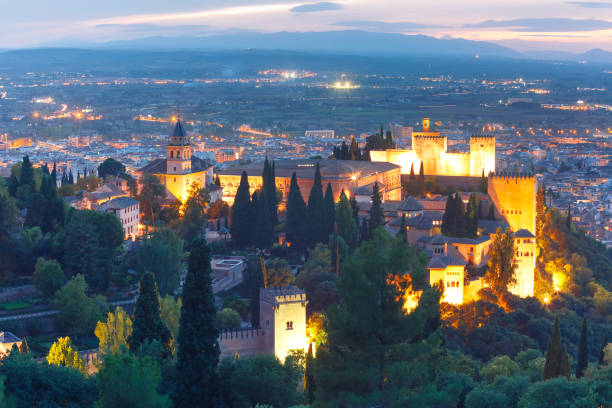 istock Alhambra at sunset in Granada, Andalusia, Spain 647096130