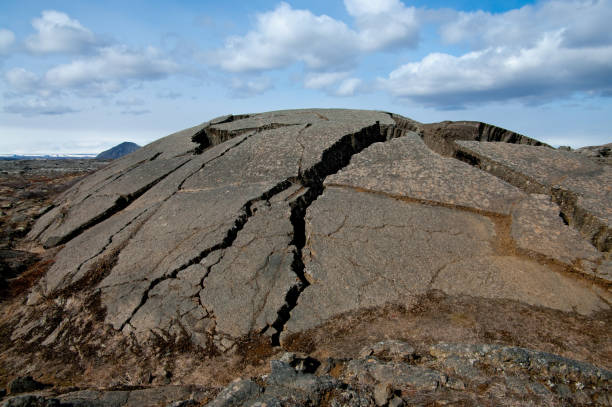용암 풍선말 - lava dome 뉴스 사진 이미지