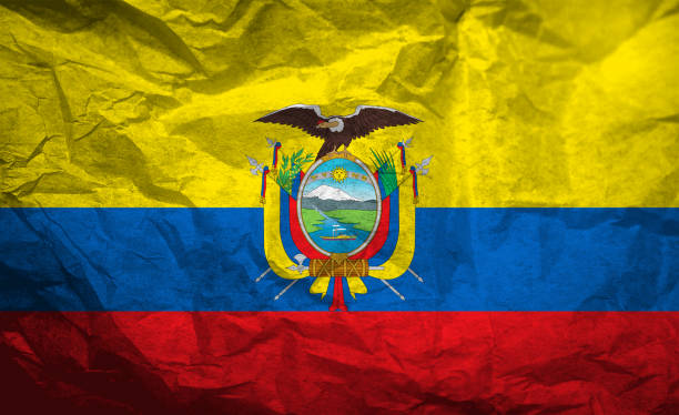 South American country flag of Ecuador