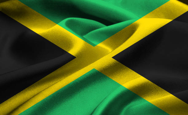 istock National flag of Jamaica 647110586