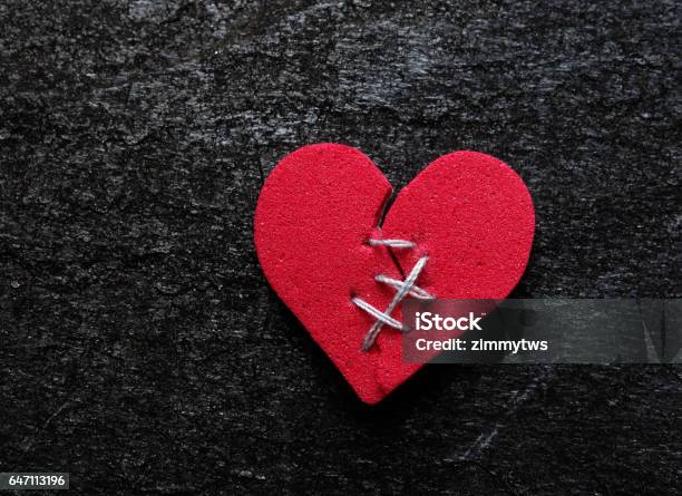 Broken Hearted Stock Photo - Download Image Now - Broken Heart, Recovery, Heart Shape