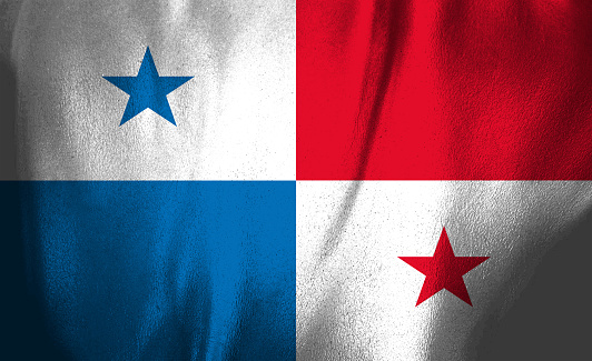Central American country flag of Panama