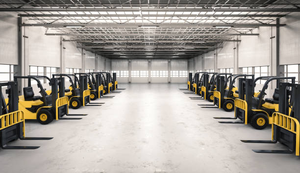 forklift truck in factory