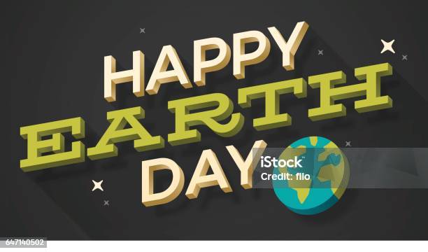 Happy Earth Day Stock Illustration - Download Image Now - Earth Day, Illustration, Vector