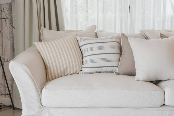 istock set of pillows on classic sofa in modern living room 647140690