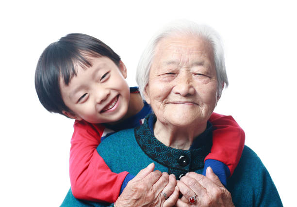 Happy  Asian family celebrate Chinese new year at home