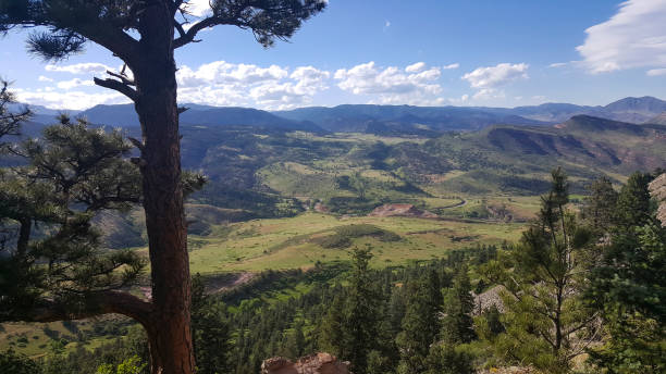 istock Rocky Mountains view from trail near Lyons in Colorado 647144340