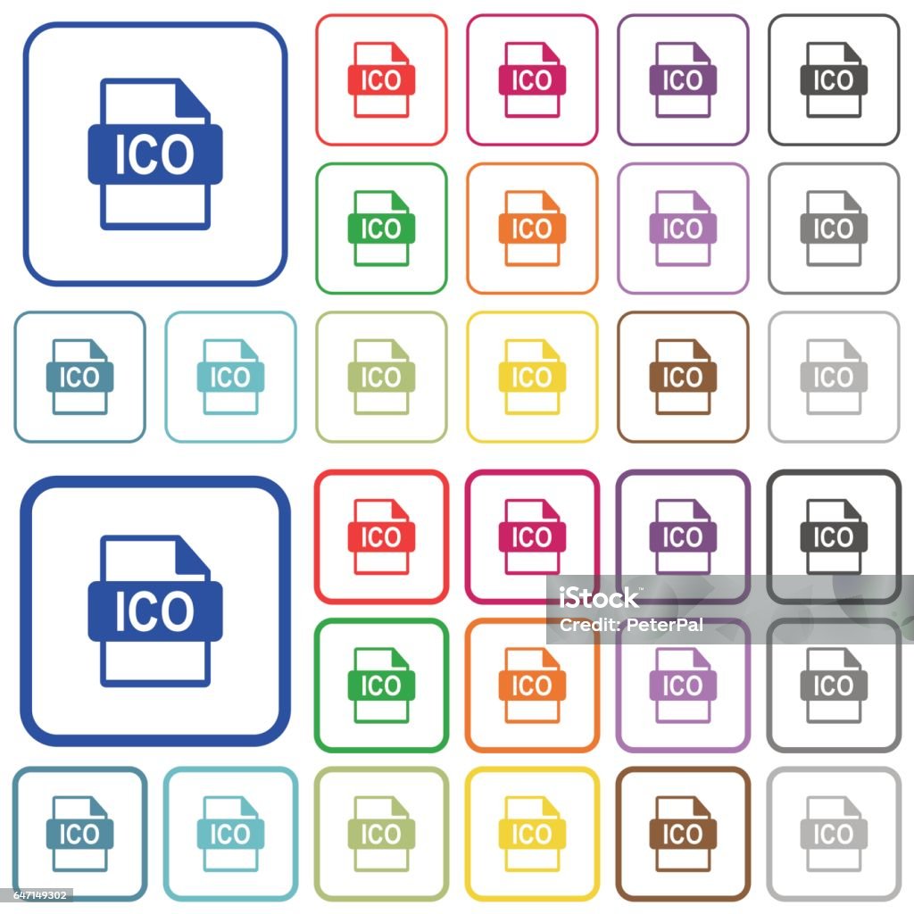 Ico File Format Stock Illustration - Download Image Now - Clip Art ...
