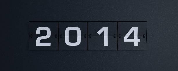 3d rendering flip board year 2014 3d rendering flip board year 2014 2014 stock pictures, royalty-free photos & images