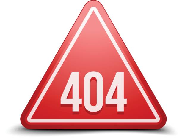 404 Not Found Error Sign Illustration Stock Illustration