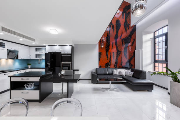 istock Urban style apartment interior 647153656