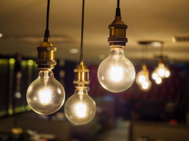 istock vintage lamp, bulb decorative in home 647167014