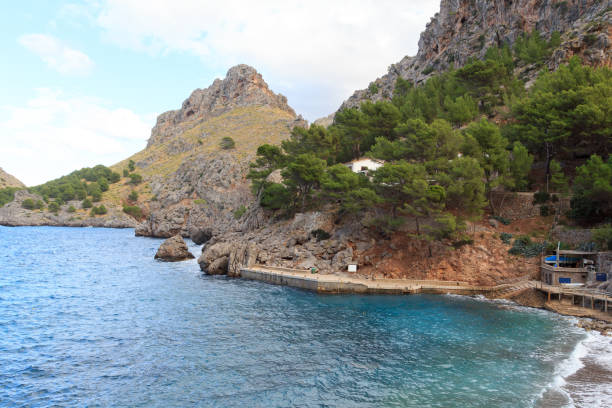 istock Port de Sa Calobra coast and mountain, Majorca, Spain 647180188