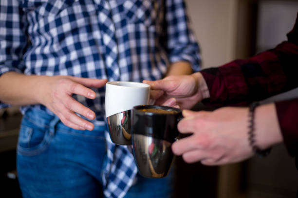 istock Woman drinking coffee at home 647182934