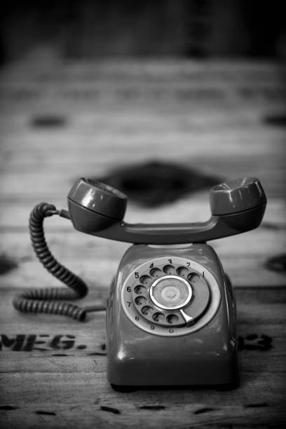 istock An old telephone with rotary dial 647192320