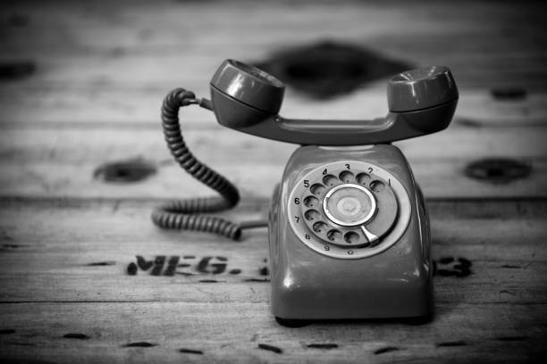 istock An old telephone with rotary dial 647192338
