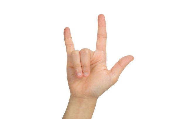 istock hand with I Love You sign 647203272