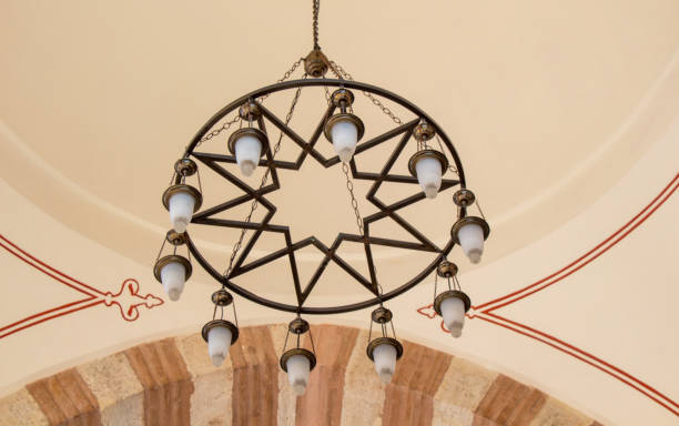istock Old Ottoman style ceiling lamps for interior decoration 647204584