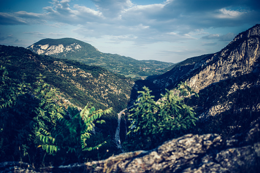 No people, beauty of nature, sunny day on mountain.