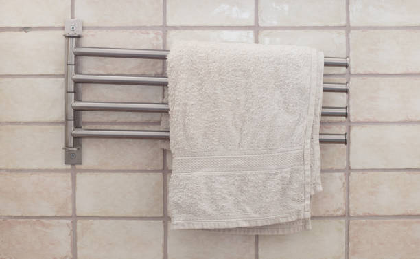 istock Towel rack in a modern bathroom 647217720