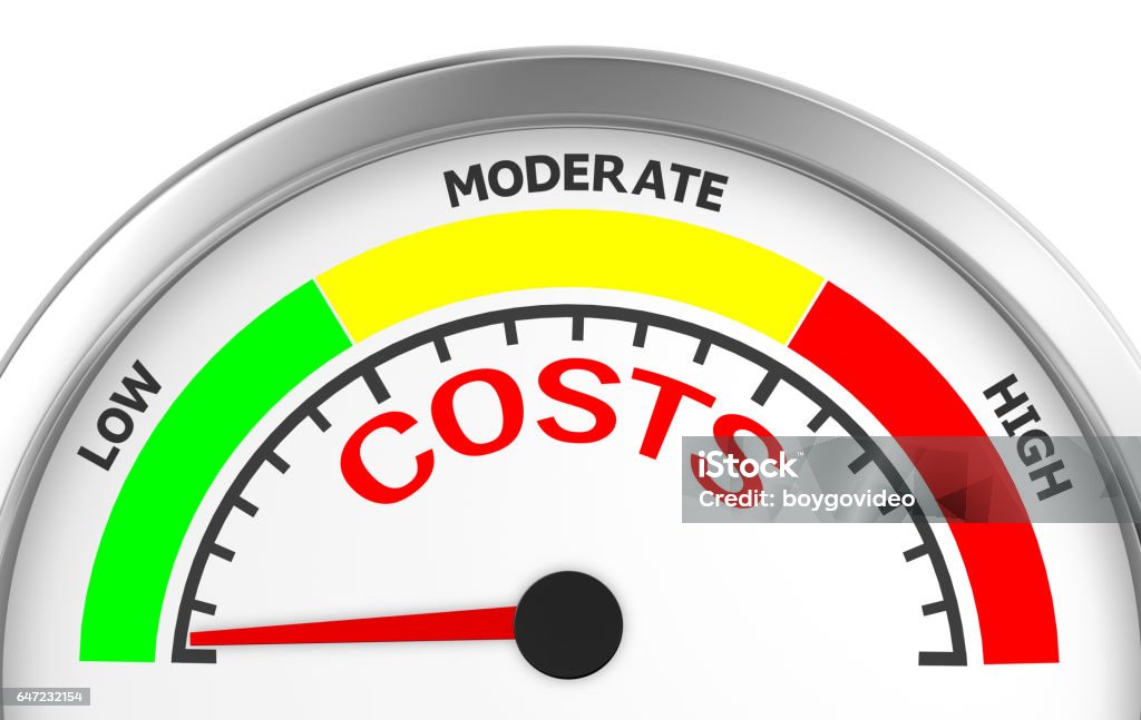 metre Concept image for illustration of costs in the low meter , 3d rendering Price Stock Photo