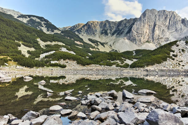 istock Sinanitsa Lake and peak Landscape, Pirin Mountain 647235086