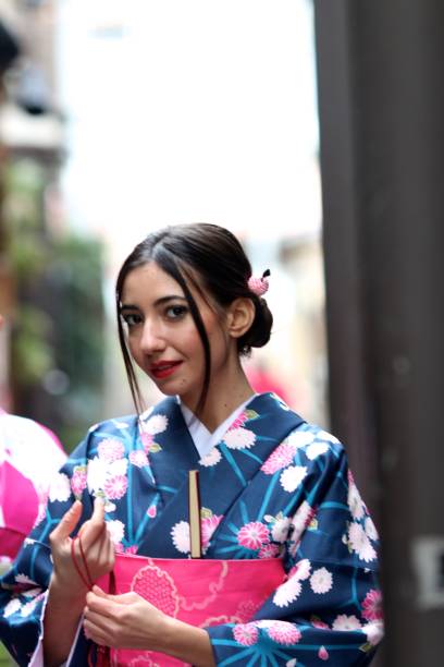 istock Italian girl in Kimono 647235542