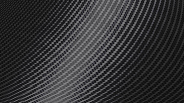 ilustrações de stock, clip art, desenhos animados e ícones de carbon fiber vector texture - fiber backgrounds textured black