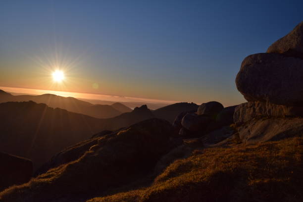 istock Sunset from the summit of Goatfell 647243166