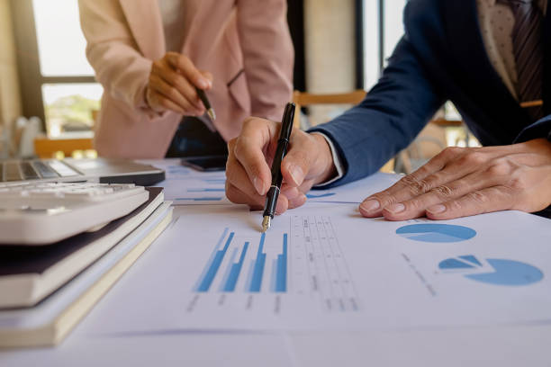 istock Business people discussing the charts 647250578
